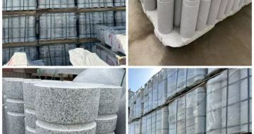 沧州 芝麻白花岗岩挡车柱、隔离柱多少钱