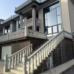 沧州 芝麻白别墅阳台栏杆，楼梯栏杆
