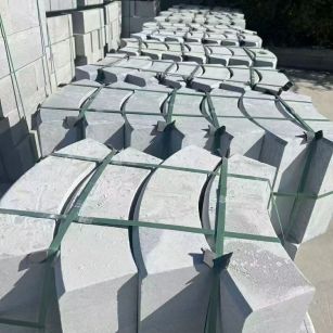 沧州 芝麻灰弧形路沿石