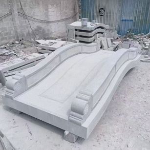 沧州 芝麻灰花岗岩园林景观 小石桥