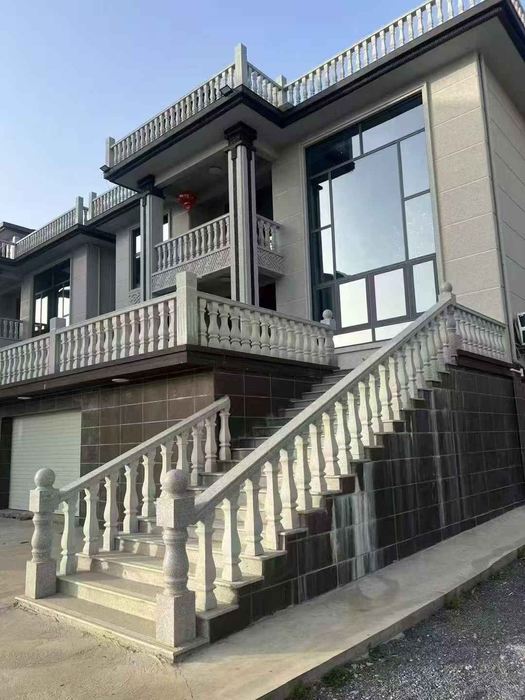 沧州 芝麻白别墅阳台栏杆，楼梯栏杆