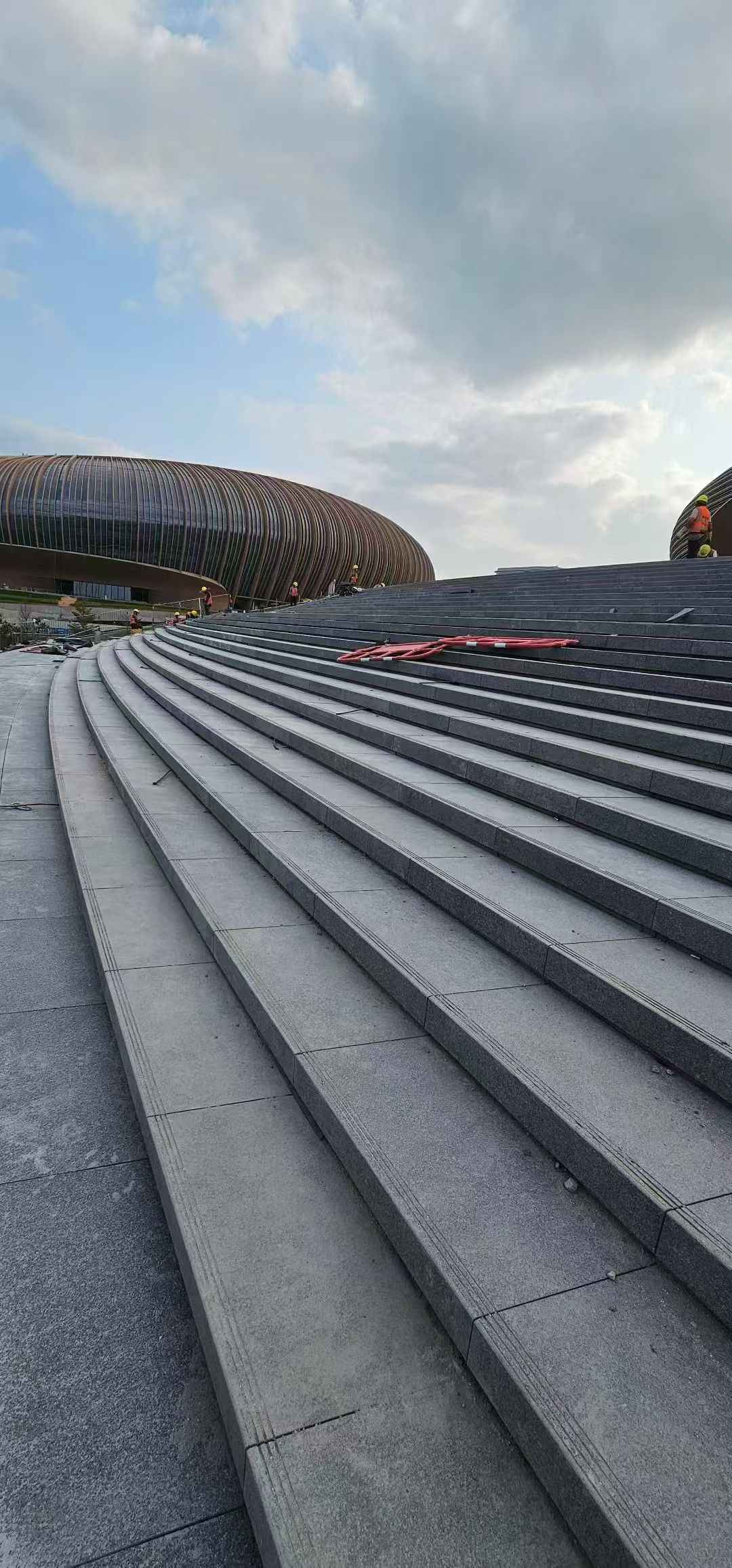 沧州 弧形整石台阶铺装效果图
