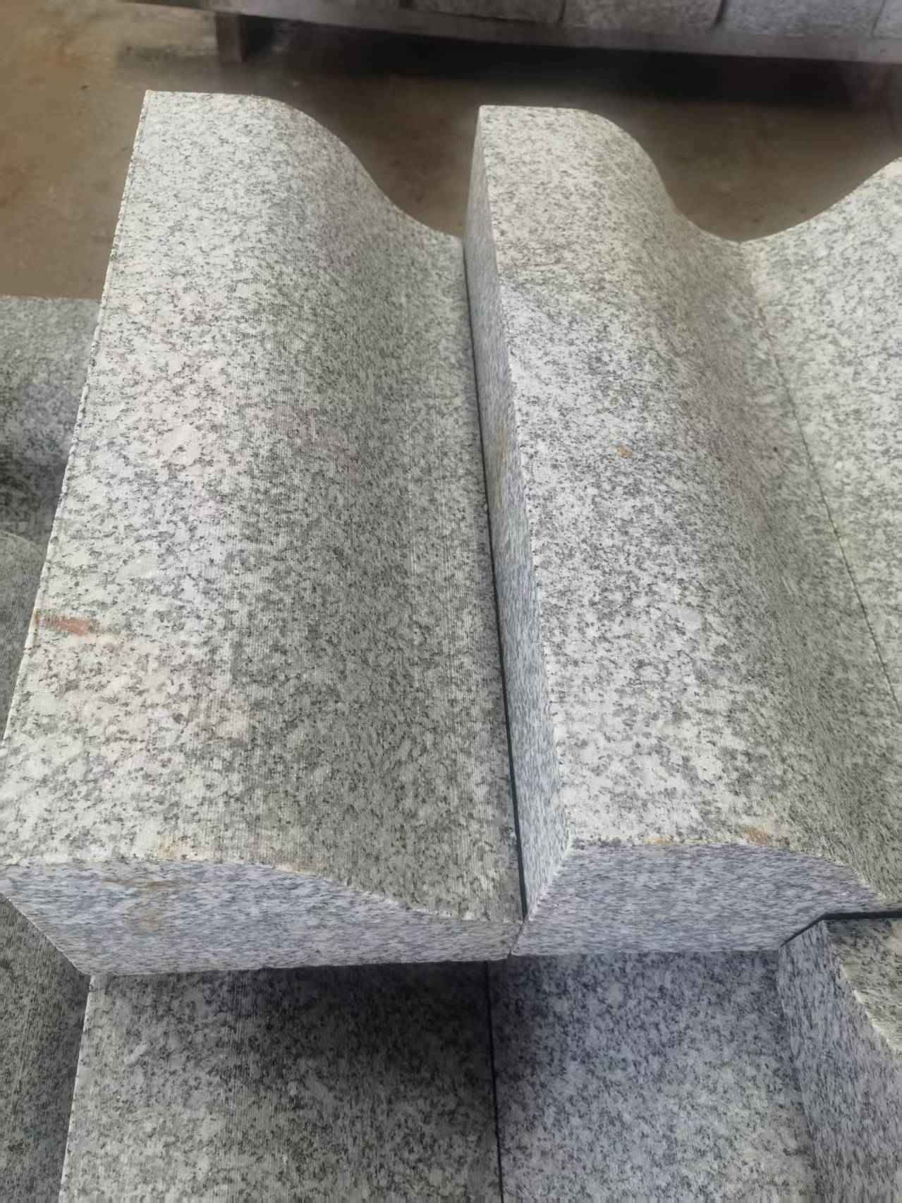 沧州芙蓉白S型拉丝面路沿石
